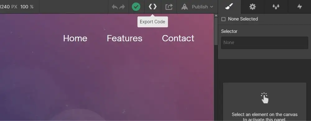 Exporting code in Webflow