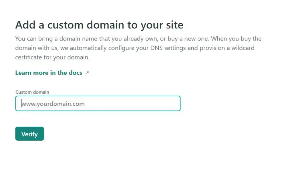 Netlify set custom domain